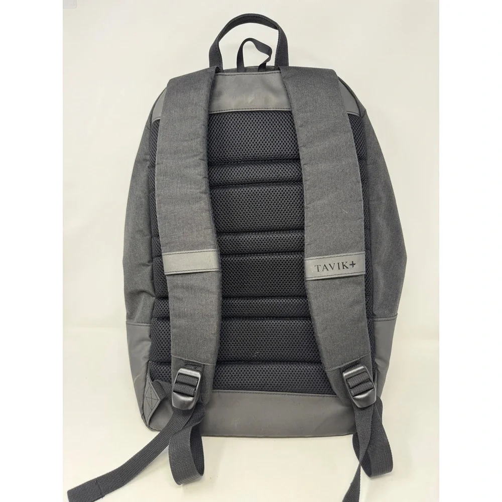 Tavik Backpack Charcoal Grey Black Laptop Sleeve Techwear Travel Bag